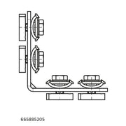 Walraven - Verbinder RAPIDSTRUT 90 G2 BUP lang/lang, per Stück