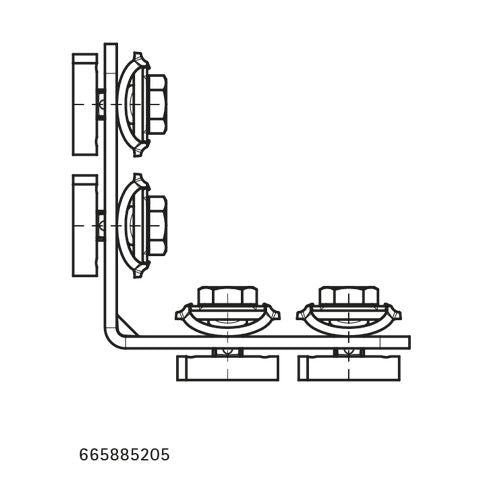 Walraven - Verbinder RAPIDSTRUT 90 G2 BUP lang/lang, per Stück