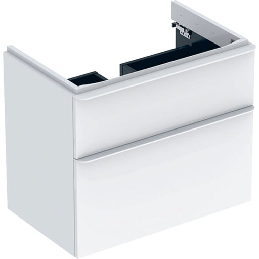 Geberit Vertriebs - Smyle Square US für WT, m. 2 Schubl. 73,4x61,7x47cm, weiß