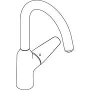 Hansgrohe - Spültischmischer 220 FOCUS M42 1jet chrom