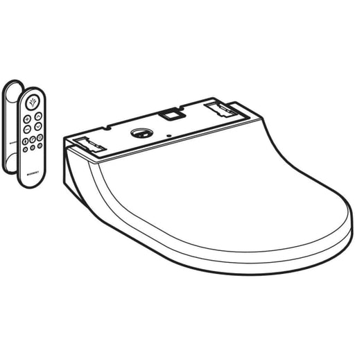 Geberit Vertriebs - WC-Aufsatz AQUACLEAN Tuma Comfort Glas weiß