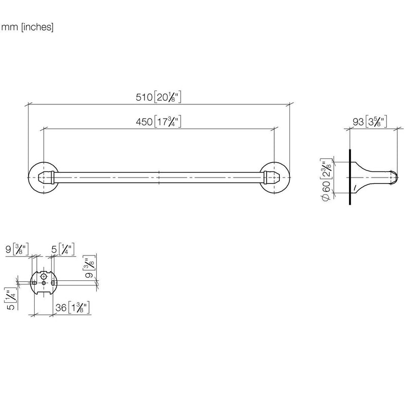 Dornbracht - Badetuchhalter MADISON 83045361 messing