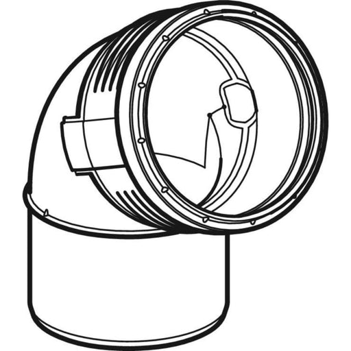 Geberit Vertriebs - Silent-PP Bogen 67,5Gr d160 390723141