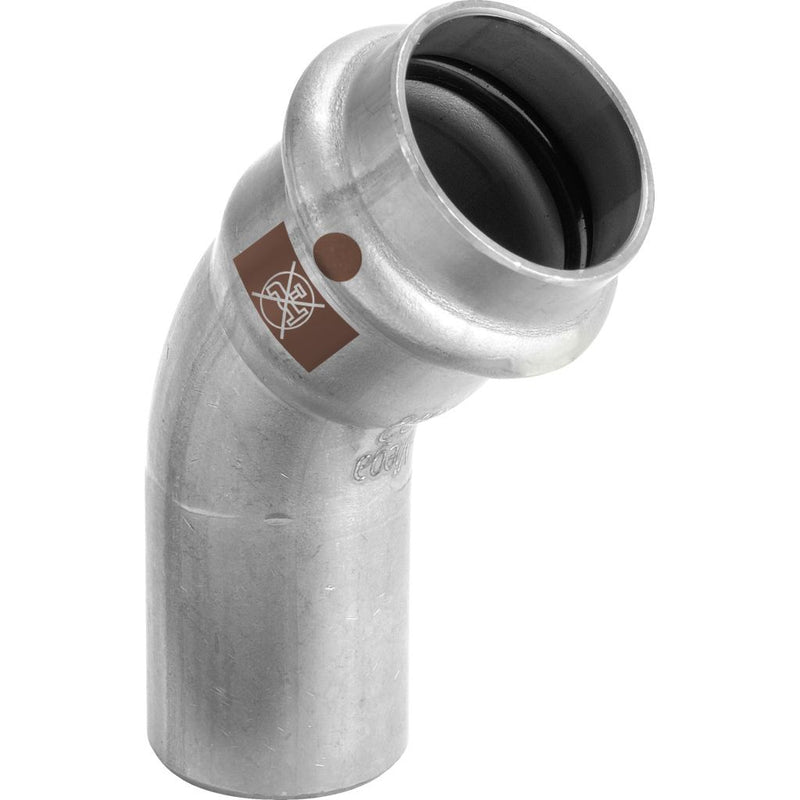 Viega - Bogen 45 Grad TEMPONOX 1726.1 i/a 28mm Stahl nichtrostend