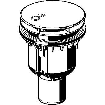 Viega - Ablaufgarn.Tempoplex 6965 115mmxDN40/50 Kunststoff verchromt