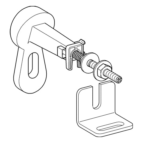 Grohe - 38733 Montagewinkel 38733 RAPID SL mit Wandlasche und Befestigungsmaterial