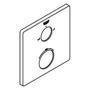Grohe - Rosette 49079 eckig für THM-Fertigmontagesets chrom