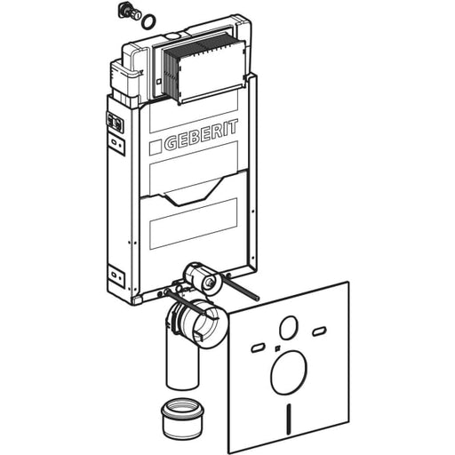 Geberit Vertriebs - Kombifix Element für WWC, 108 cm mit Sigma UP-SPK 12 cm