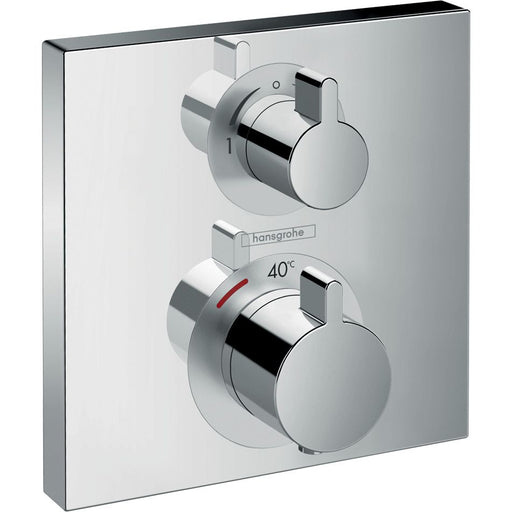 Hansgrohe - Thermostat Unterputz ECOSTAT Square Fertigset 2 Verbraucher chrom