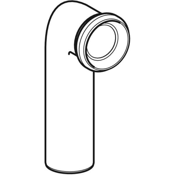 Geberit Vertriebs - Anschlussbogen PP 90Gr d90/110 verlängert