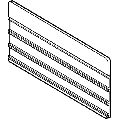 Sikla - Schild mit Nuten ohne Leiste rot 127604