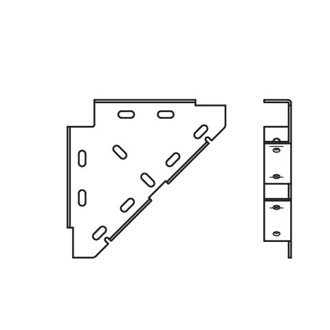 Walraven - Knotendreieck STRUT+WM35 BUP 200x200mm