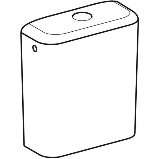 Geberit Vertriebs - Keramik-Spülkasten ICON, 6 l verchromt KeraTect weiß(alpin)