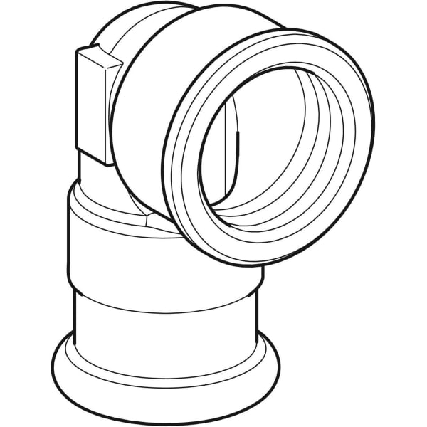 Geberit Vertriebs - Rotguss Übergangswinkel Du: 18mm - 3/4 IG, 90 Grad, # 63863