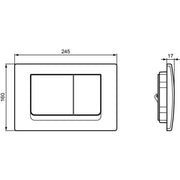 Ideal Standard - Betätigungsplatte M1 SOLEA, mechanische Auslösung, Chrom