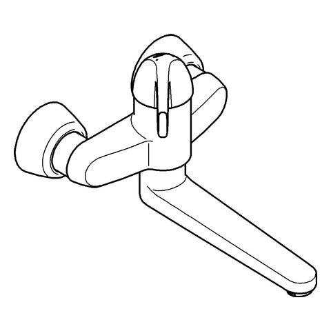 Grohe - WT EHM EUROECO SPECIAL 32793 Wandmontage Ausladung 256mm chrom