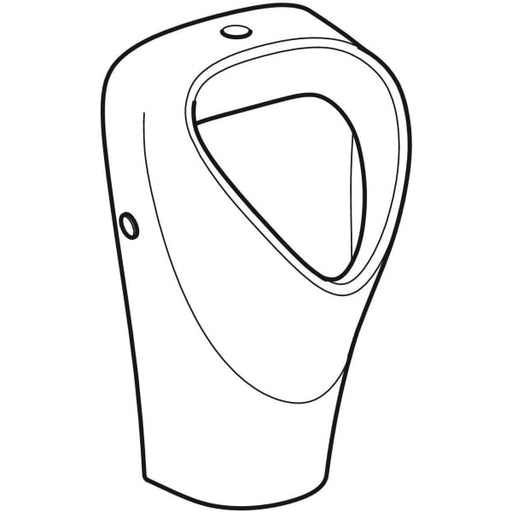 Geberit Vertriebs - Renova Urinal Trigonal Zul. oben, Abg. hi. od. unten, weiß