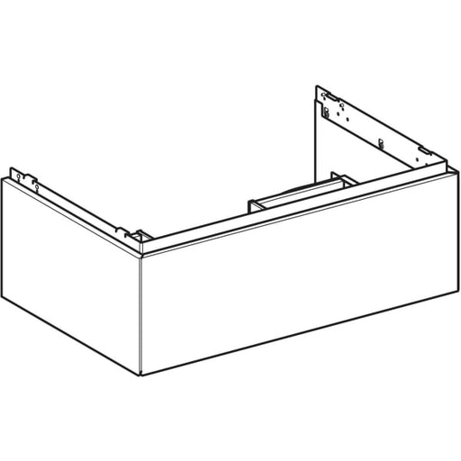 Geberit Vertriebs - ONE Unterschrank für WT/-Platte 1 Schubl., 74x26,6x47cm, weiß matt