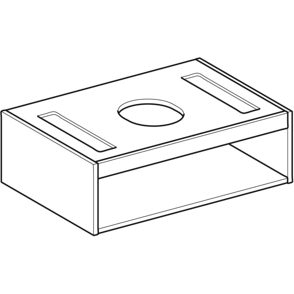 Geberit Vertriebs - VariForm Korpus für US für AS-WT mit einer Schublade: B=75cm, Nussbaum