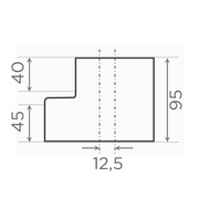Fornatis - Übergangsrohr exzentrisch DN125x100