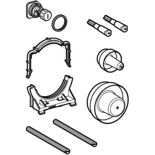 Geberit Vertriebs - Mont-Zub. zu GIS Element für WWC mit Sigma UP-SPK, 12cm