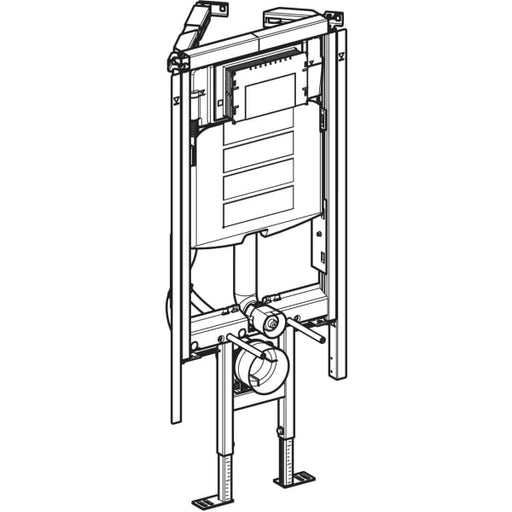 Geberit Vertriebs - Duofix Element f. WWC, 112cm m. Sigma UP-SPK 12 cm, Ecklösung