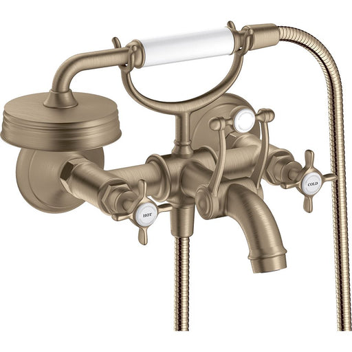 Hansgrohe - 2-Griff Wannenarmatur AXOR MONTREUX 16540820 brushed nickel m.Ablaufgarnitur