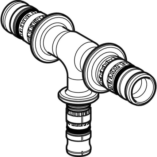 Geberit Vertriebs - Mepla T-Stück reduziert PVDF d50-26-50