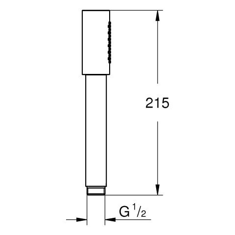 Grohe - Handbrause Rainshower Aqua Stick 26891 Metall 1 Strahl 9,5 l/min chrom