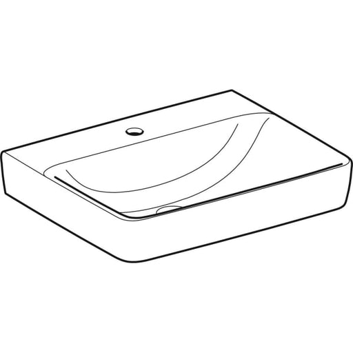 Geberit Vertriebs - RENOVA Plan Waschtisch, 60x48cm m. Hl., o. Ül., weiß, NEU