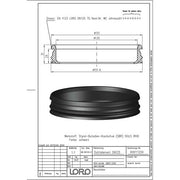 Lorowerk - LORO-X-Dichtelement 00911. DN 125 für LORO-X-Rohr