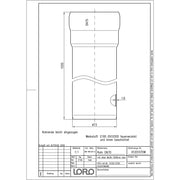 Lorowerk - Rohr 01201.X DN 70x1000mm mit 1 Muffe