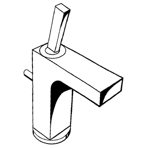 Hansgrohe - Waschtisch EHM AXOR CITTERIO 39010 chrom m.Ablaufgarnitur