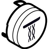 Hansgrohe - Druckknopf Symbol Whirl mattweiss