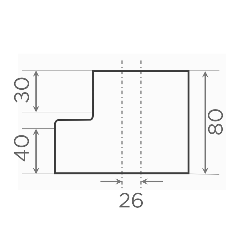 Fornatis - Übergangsrohr exzentrisch DN100x50