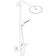 Hansgrohe - Showerpipe RAINDANCE Select S 240 1jet PowderRain mattweiß