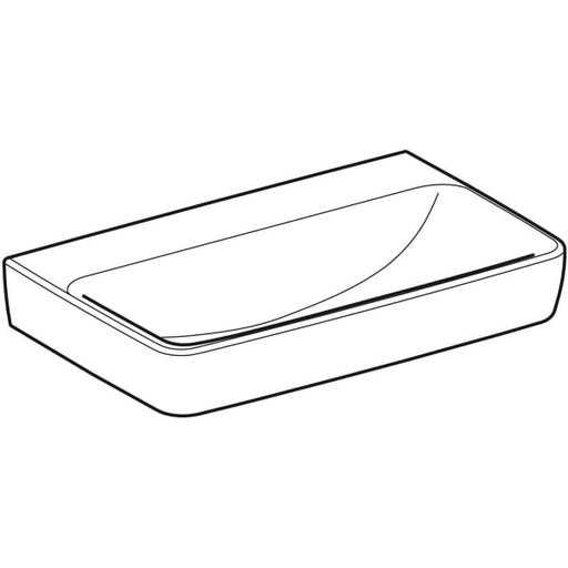 Geberit Vertriebs - RENOVA Compact Waschtisch, 65x40cm o. Hl., o. Ül., weiß, KeraTect, NEU