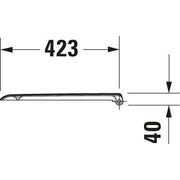 Duravit - WC-Sitz D-CODE mit SoftClose 006739 Scharniere Kunststoff, weiß