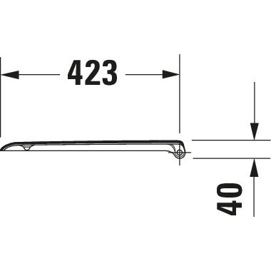 Duravit - WC-Sitz D-CODE mit SoftClose 006739 Scharniere Kunststoff, weiß