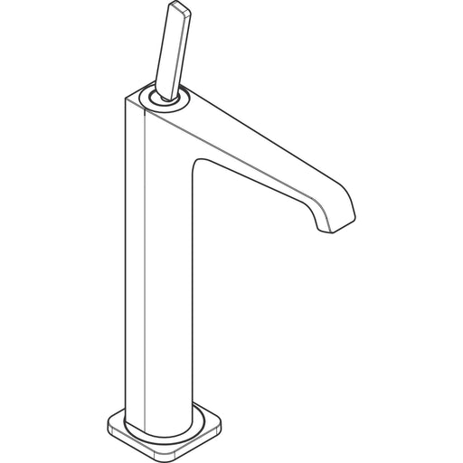 Hansgrohe - Waschtischmischer 250 Axor Citterio E Highriser ohne Zugstange mattschwarz