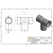 Gebr. Ostendorf - HTsafeDSW Doppelanschlussbogen DN 40x50x40