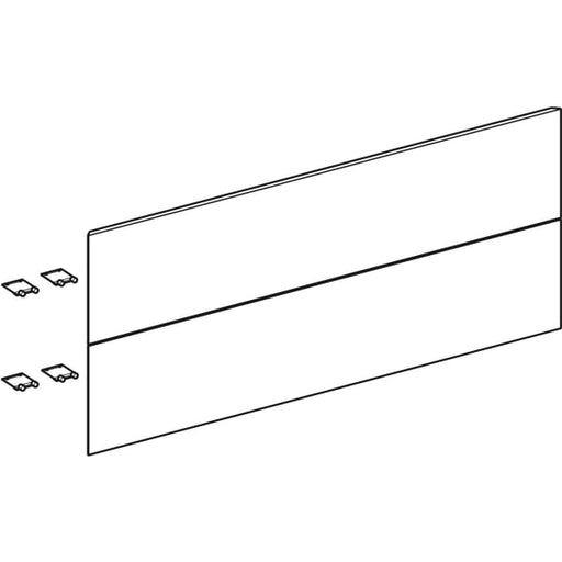 Geberit Vertriebs - Set Schubl.-Frt für ONE US, 2 Schubl. für WT B: 120cm, weiß glänzend