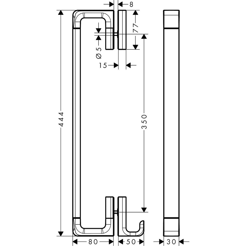 Hansgrohe - Duschtürgriff AXOR Universal Accessories 444mmm chrom
