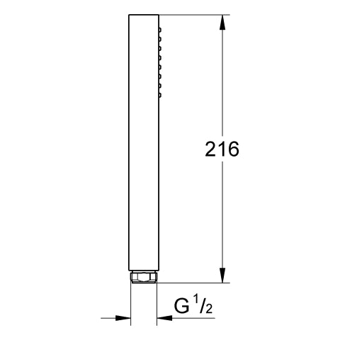 Grohe - Handbrause Rainshower Aqua Cube Stick 26884 Metall chrom