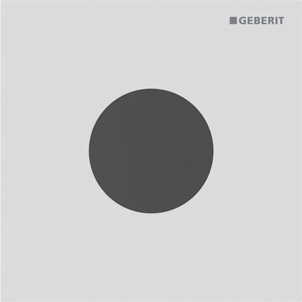 Geberit Vertriebs - Typ 40 UR-Strg. m. elektron. Sp-Ausl. Batt.-Betr., Round, weißmatt/Etc