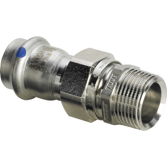 Viega - Verschraubung SANPRESS Inox 2365LF labsfrei 22mm x 1/2