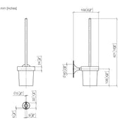 Dornbracht - Toiletten-BG, Wandmodell VAIA 83900809 platin