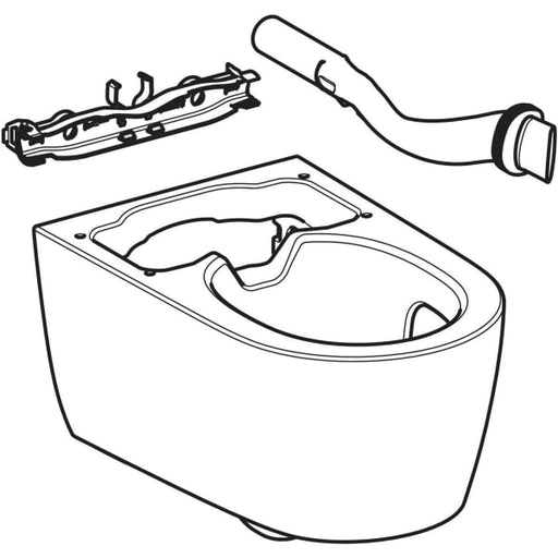 Geberit Vertriebs - WC-Keramik f. Geberit AquaClean Sela weiß matt