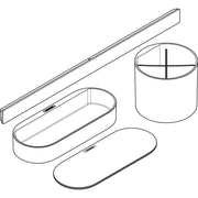 Hansgrohe - Badezimmerset WallStoris mattschwarz
