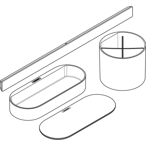 Hansgrohe - Badezimmerset WallStoris mattschwarz
